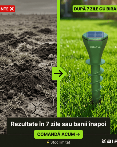 Dispozitiv anti cartite solar protectie gradina